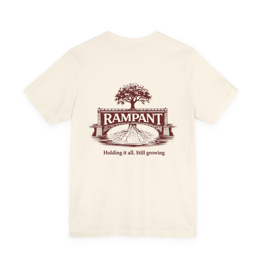 Oversized Rampant Tree Logo T‑Shirt — Vintage Nature Graphic Tee