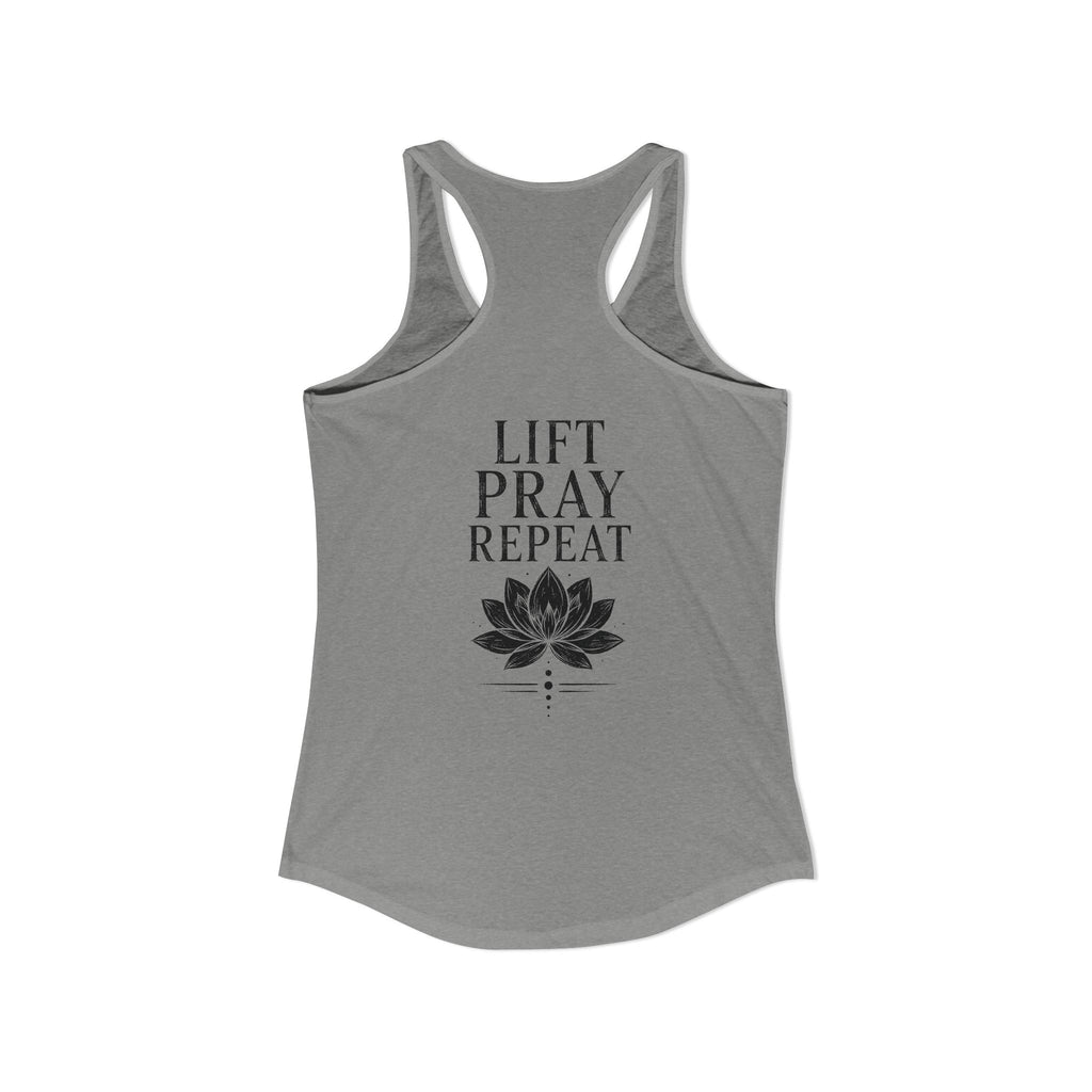 FITTED Lift, Pray, Repeat Racerback