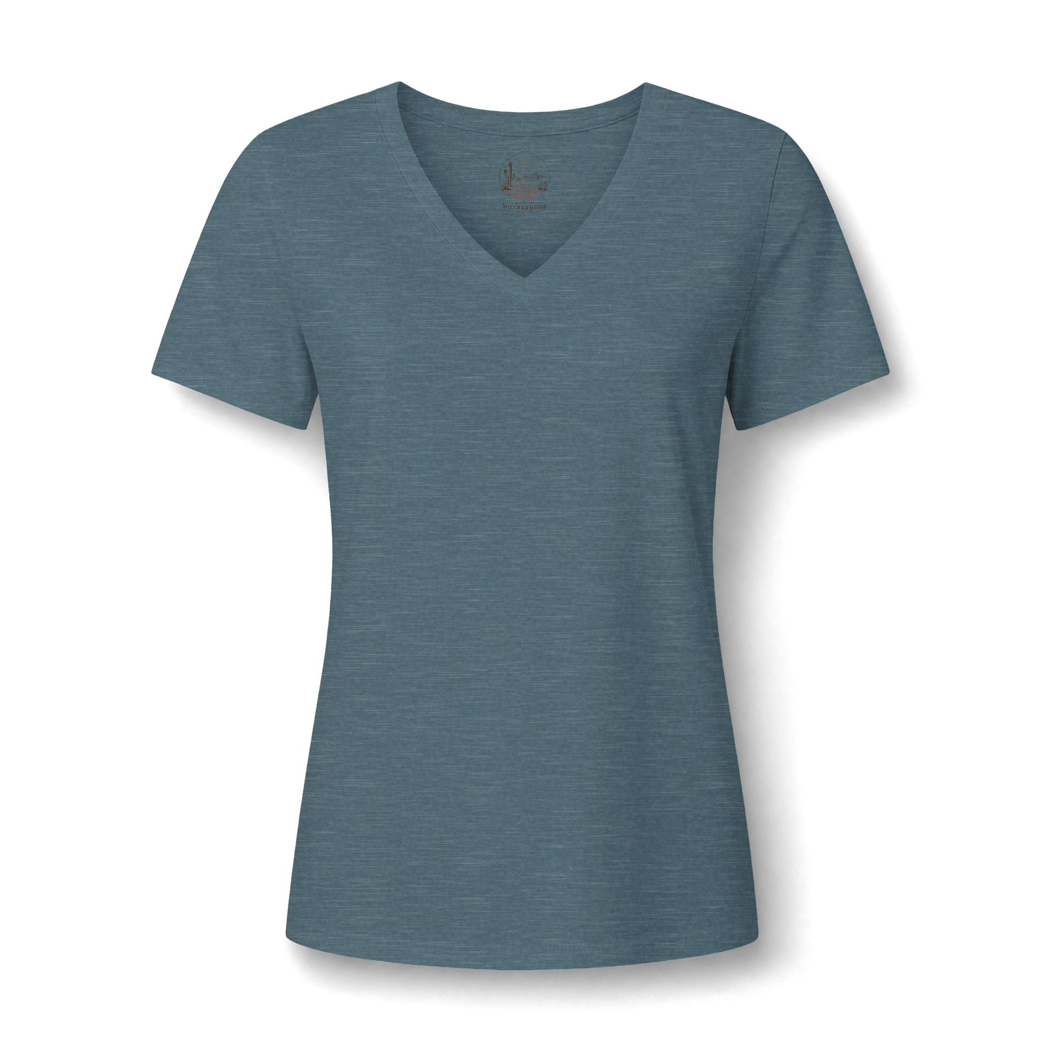 Women's Relaxed V-Neck Tee — Lightweight Heather Cotton Blend