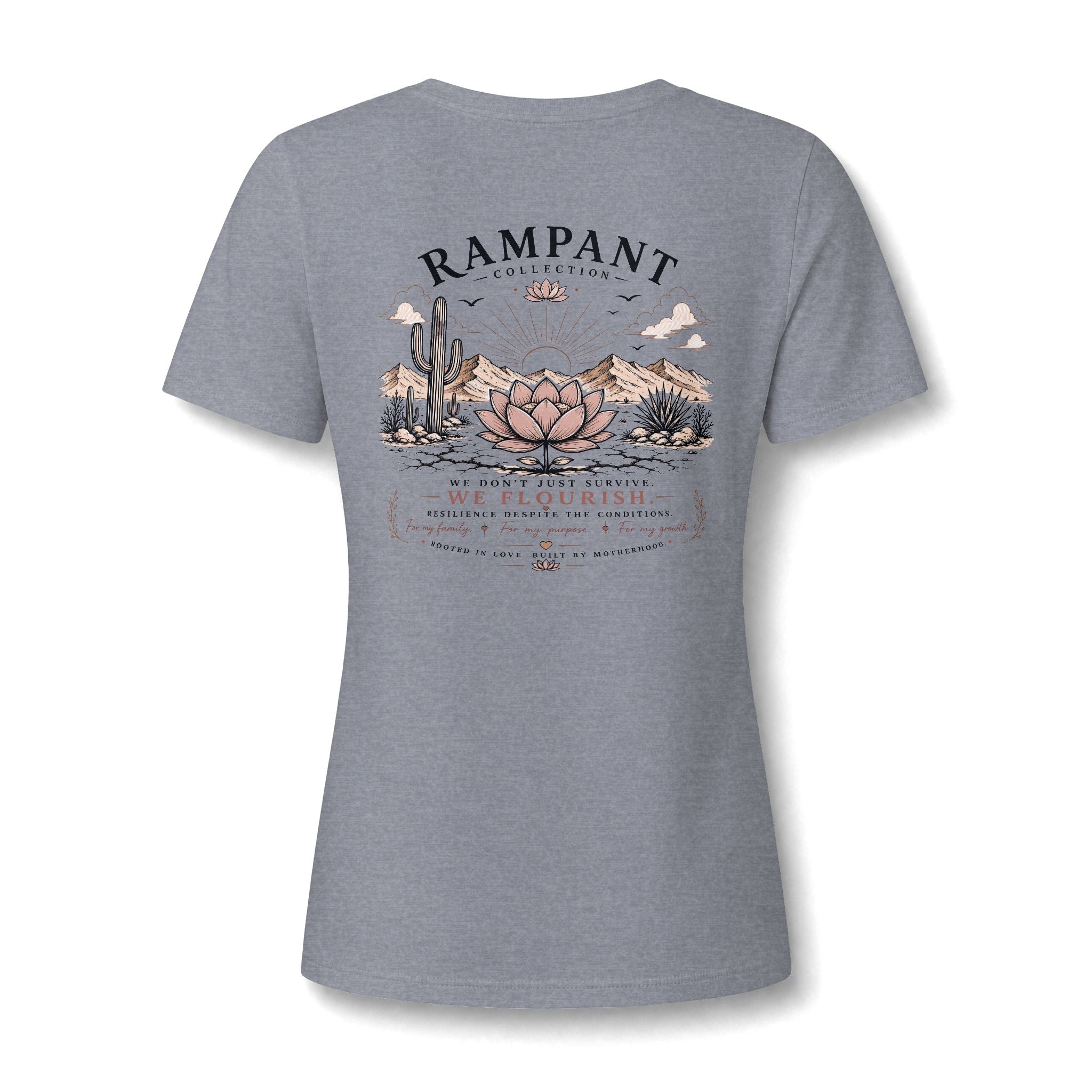 Women's Relaxed V-Neck Tee — Lightweight Heather Cotton Blend