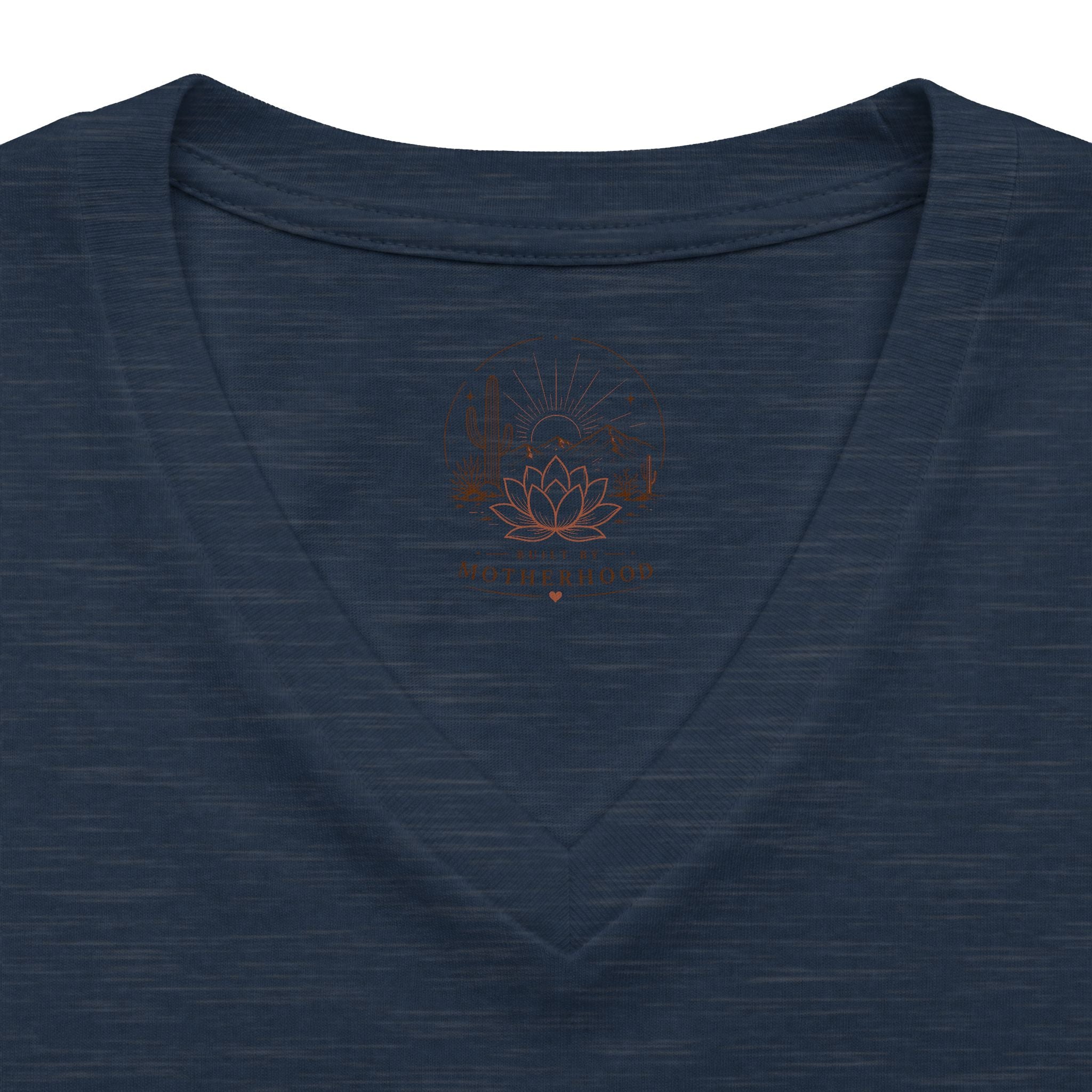 Women's Relaxed V-Neck Tee — Lightweight Heather Cotton Blend