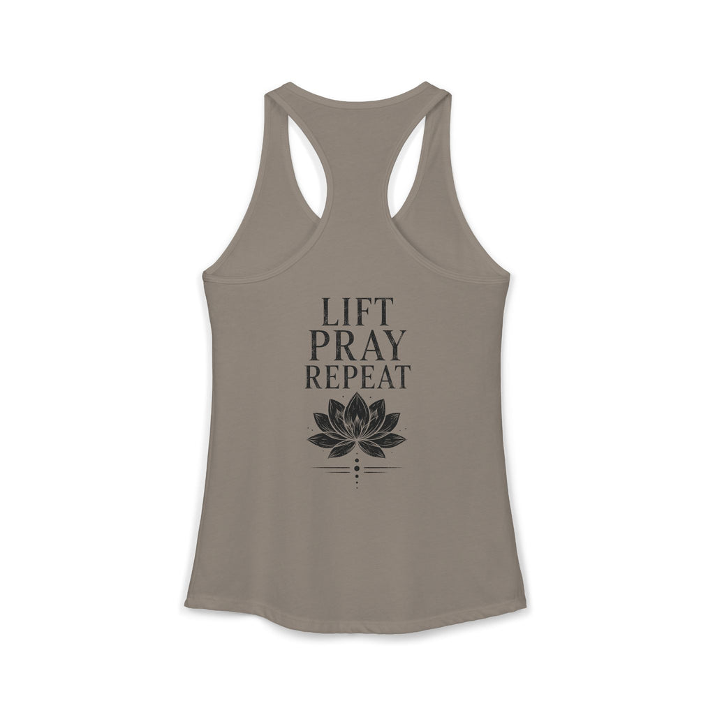 FITTED Lift, Pray, Repeat Racerback