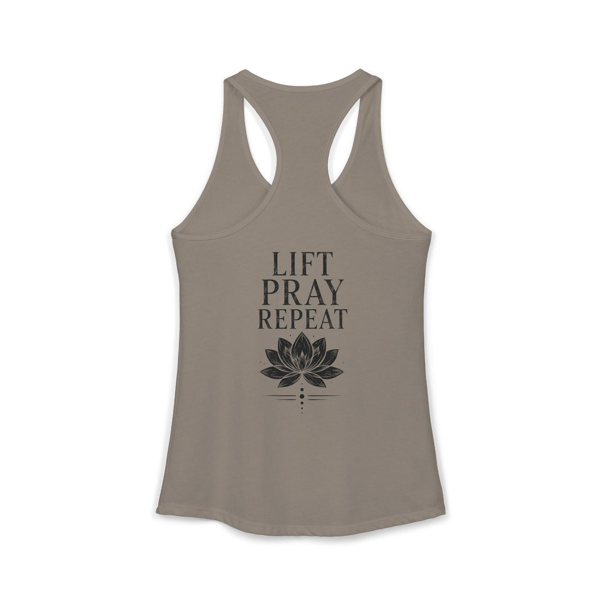 FITTED Lift, Pray, Repeat Racerback