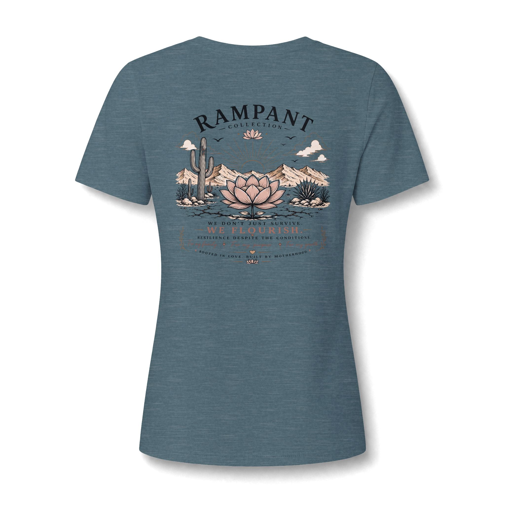 Women's Relaxed V-Neck Tee — Lightweight Heather Cotton Blend