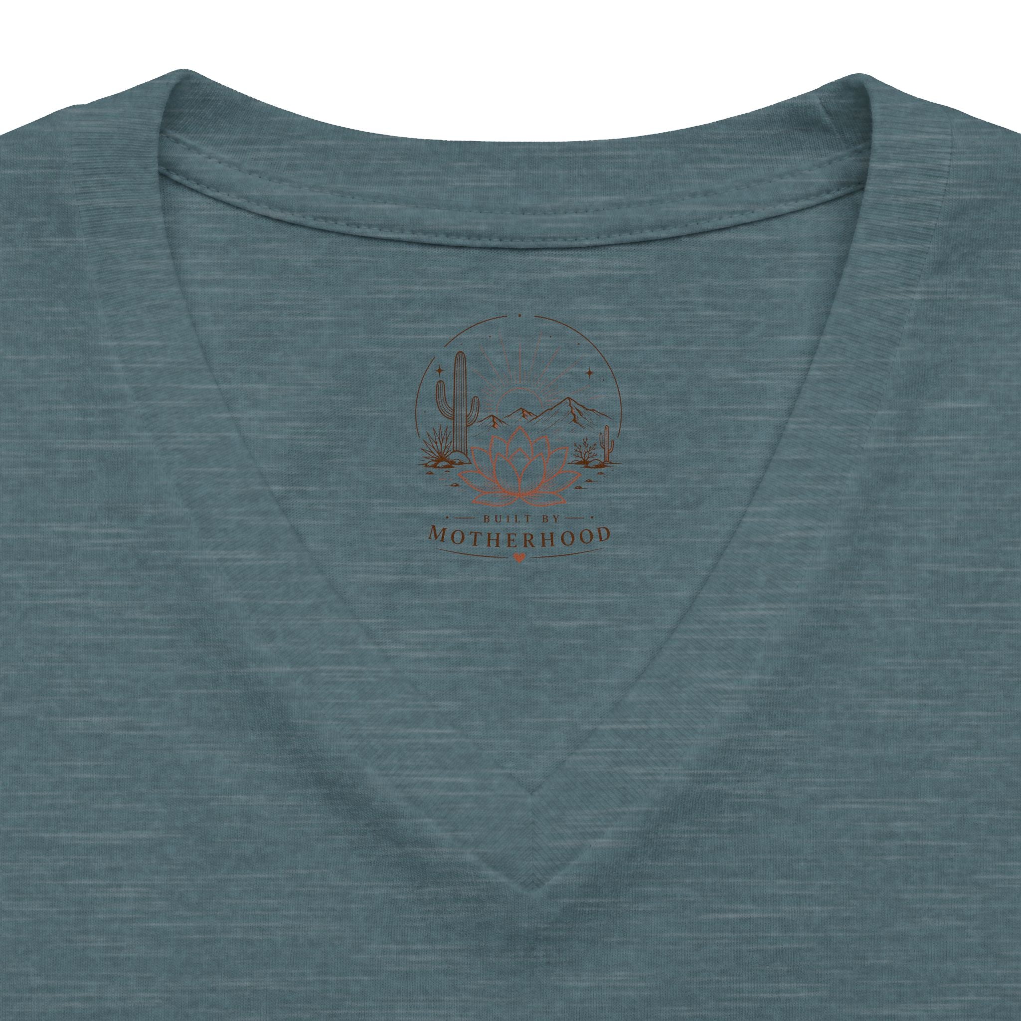 Women's Relaxed V-Neck Tee — Lightweight Heather Cotton Blend