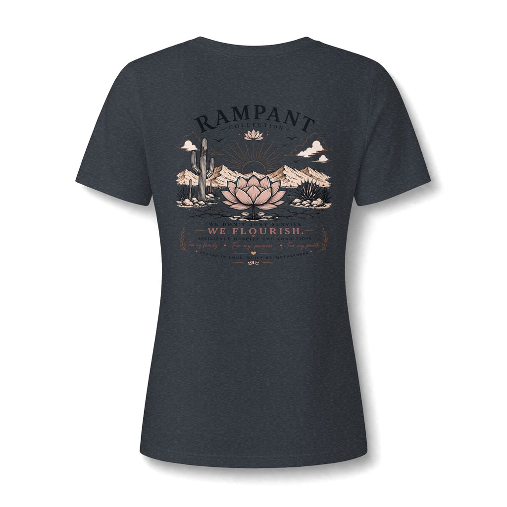Women's Relaxed V-Neck Tee — Lightweight Heather Cotton Blend