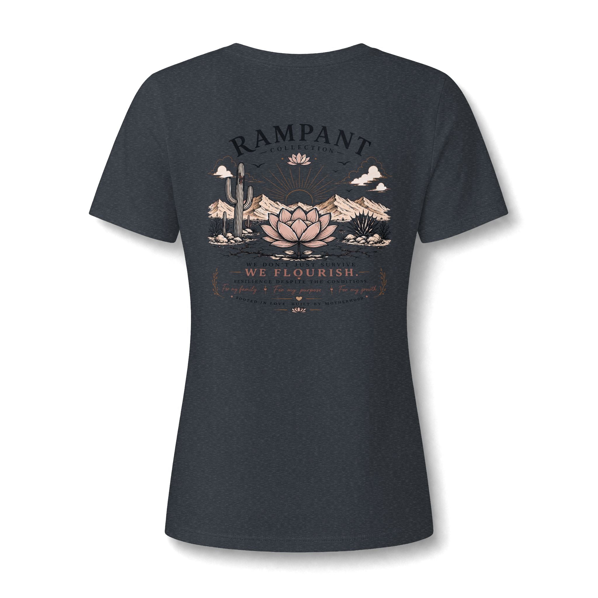 Women's Relaxed V-Neck Tee — Lightweight Heather Cotton Blend