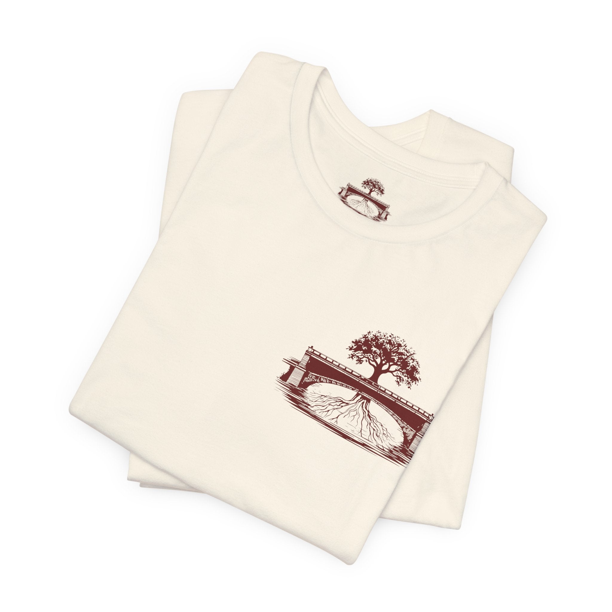 Oversized Rampant Tree Logo T‑Shirt — Vintage Nature Graphic Tee
