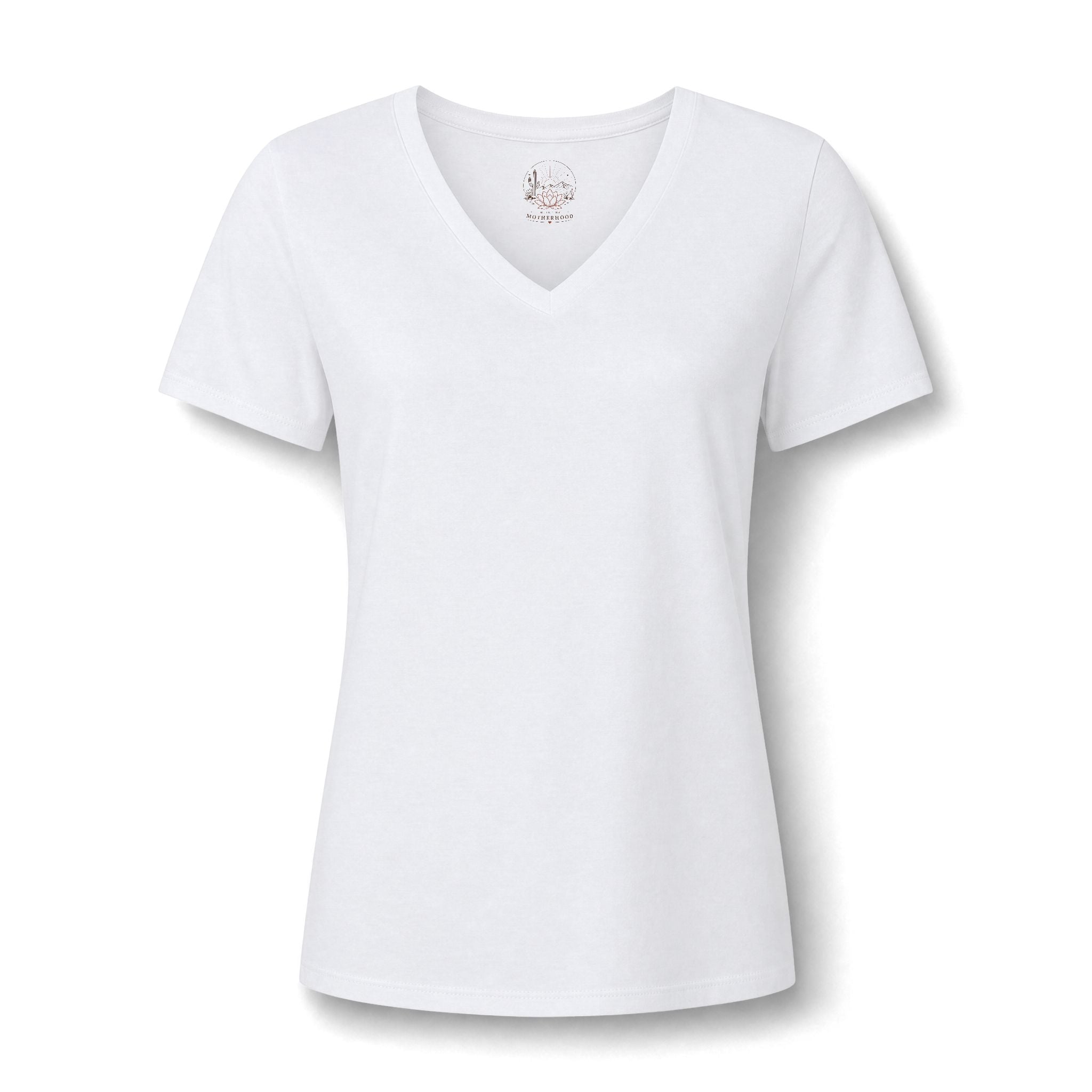 Women's Relaxed V-Neck Tee — Lightweight Heather Cotton Blend