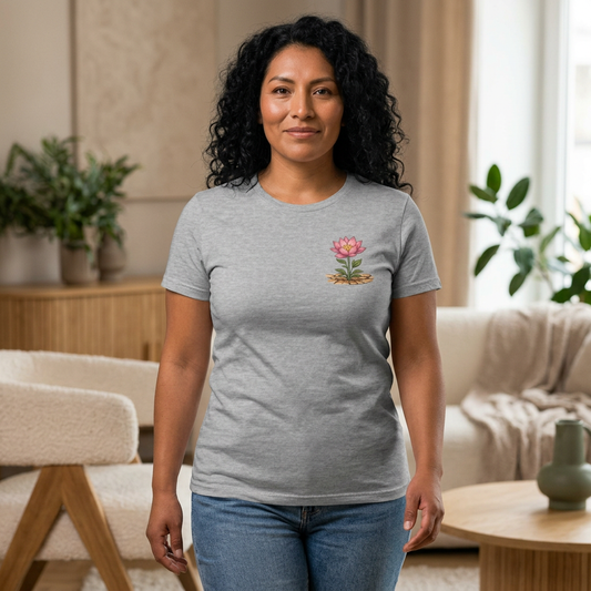 Lotus Bloom Tee — "RAMPANT" Graphic Women's T‑Shirt