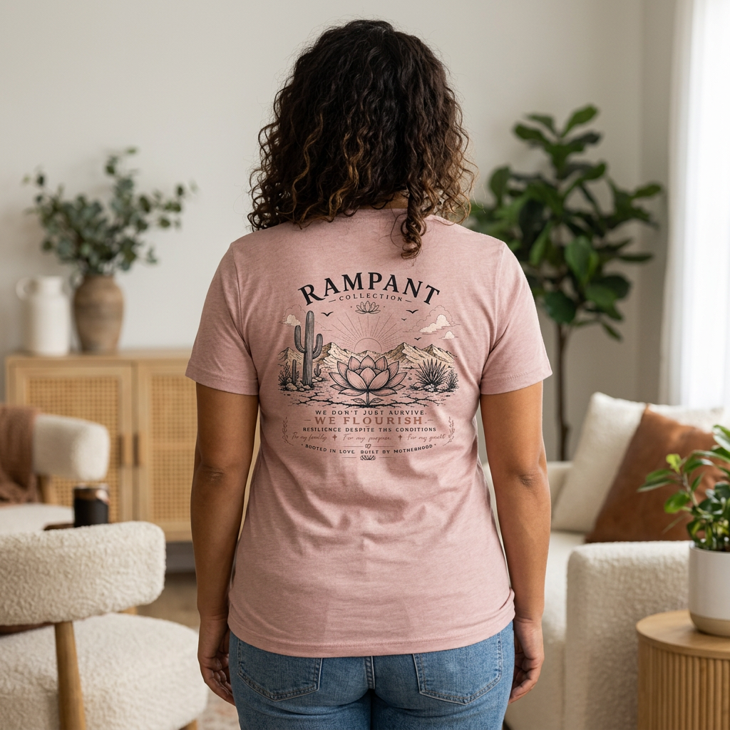 Women's Relaxed V-Neck Tee — Lightweight Heather Cotton Blend