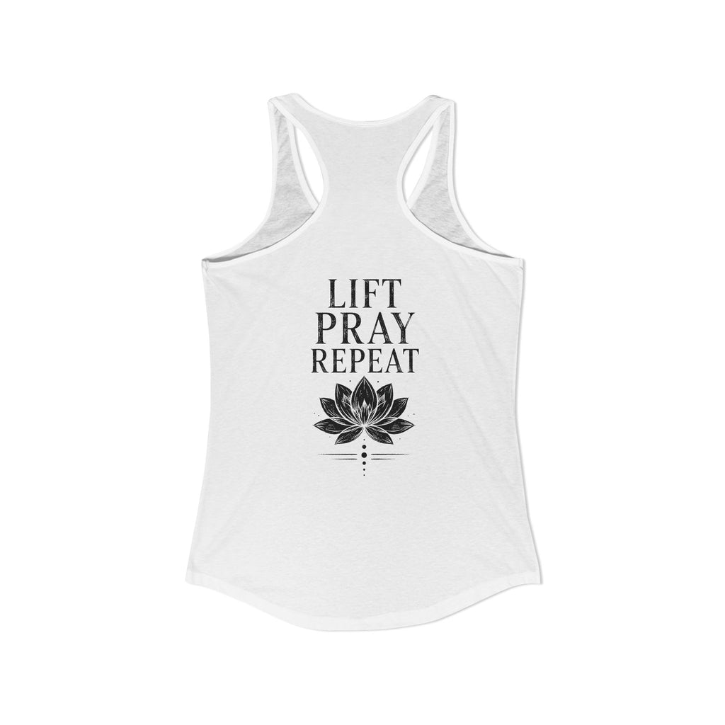FITTED Lift, Pray, Repeat Racerback