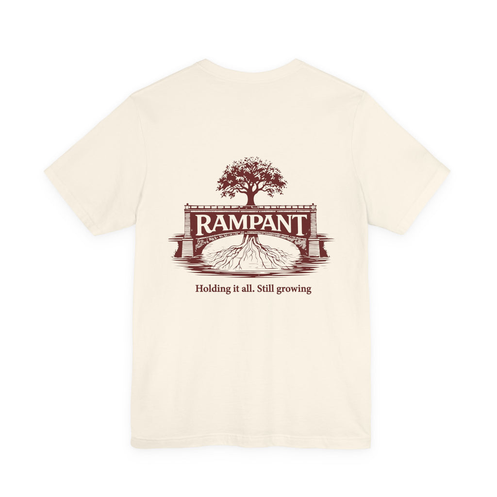 Oversized Rampant Tree Logo T‑Shirt — Vintage Nature Graphic Tee
