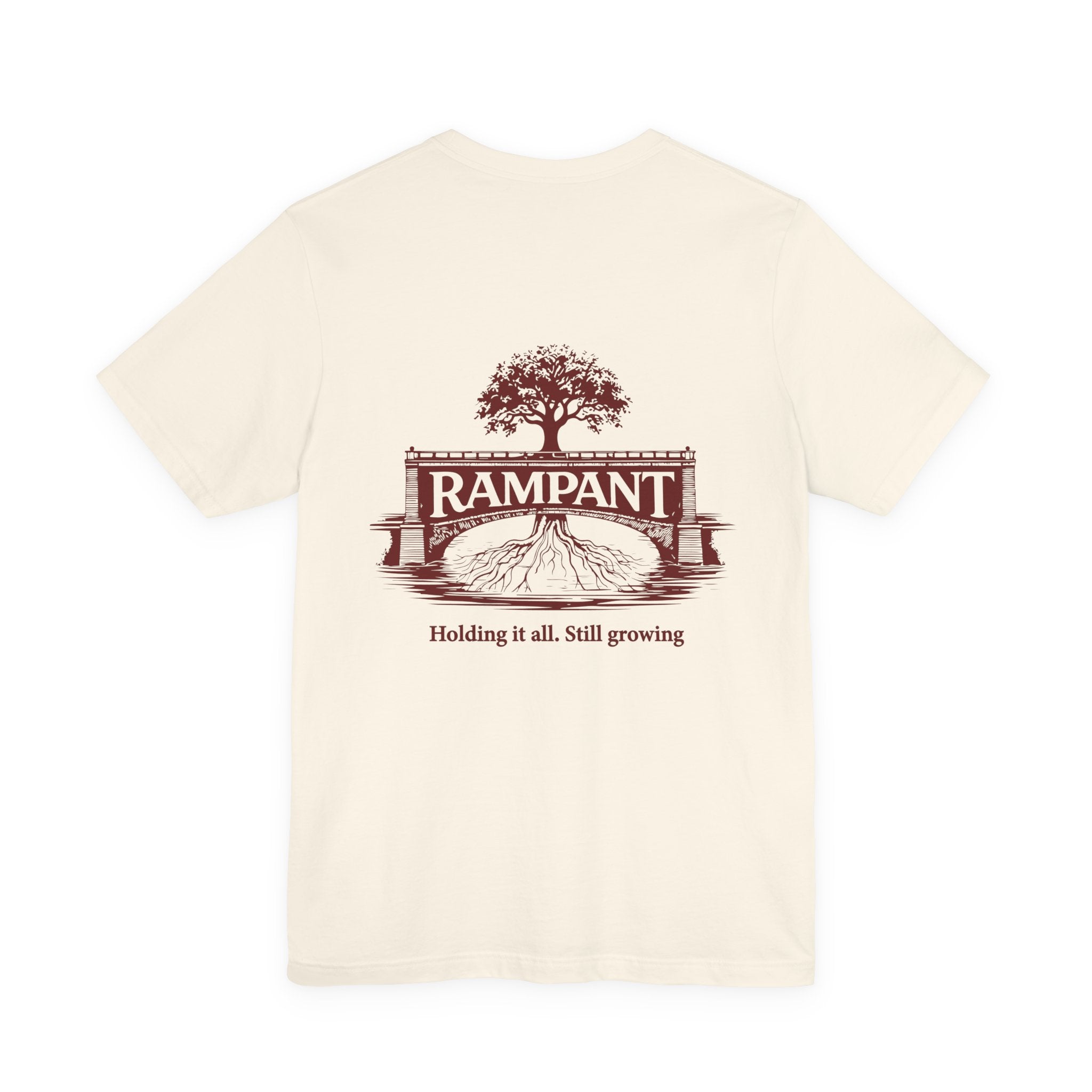 Oversized Rampant Tree Logo T‑Shirt — Vintage Nature Graphic Tee
