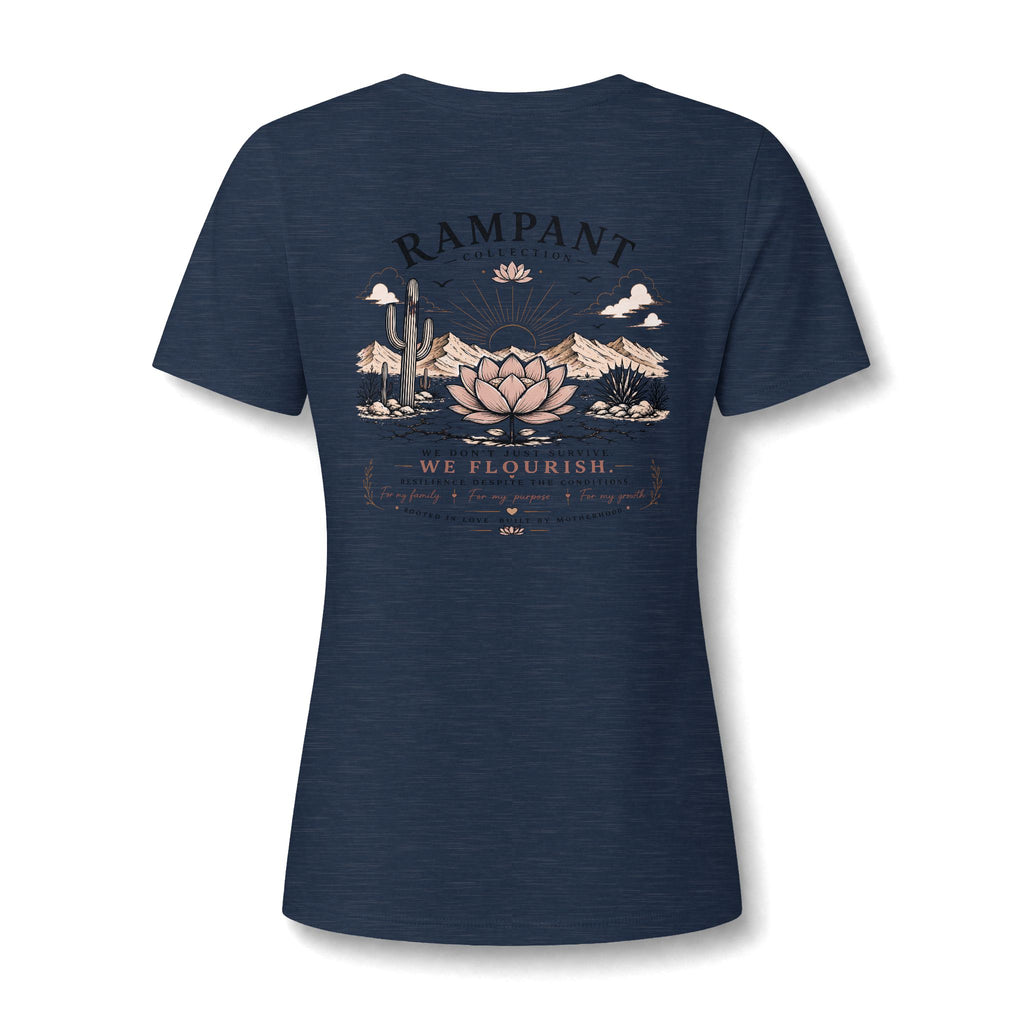 Women's Relaxed V-Neck Tee — Lightweight Heather Cotton Blend