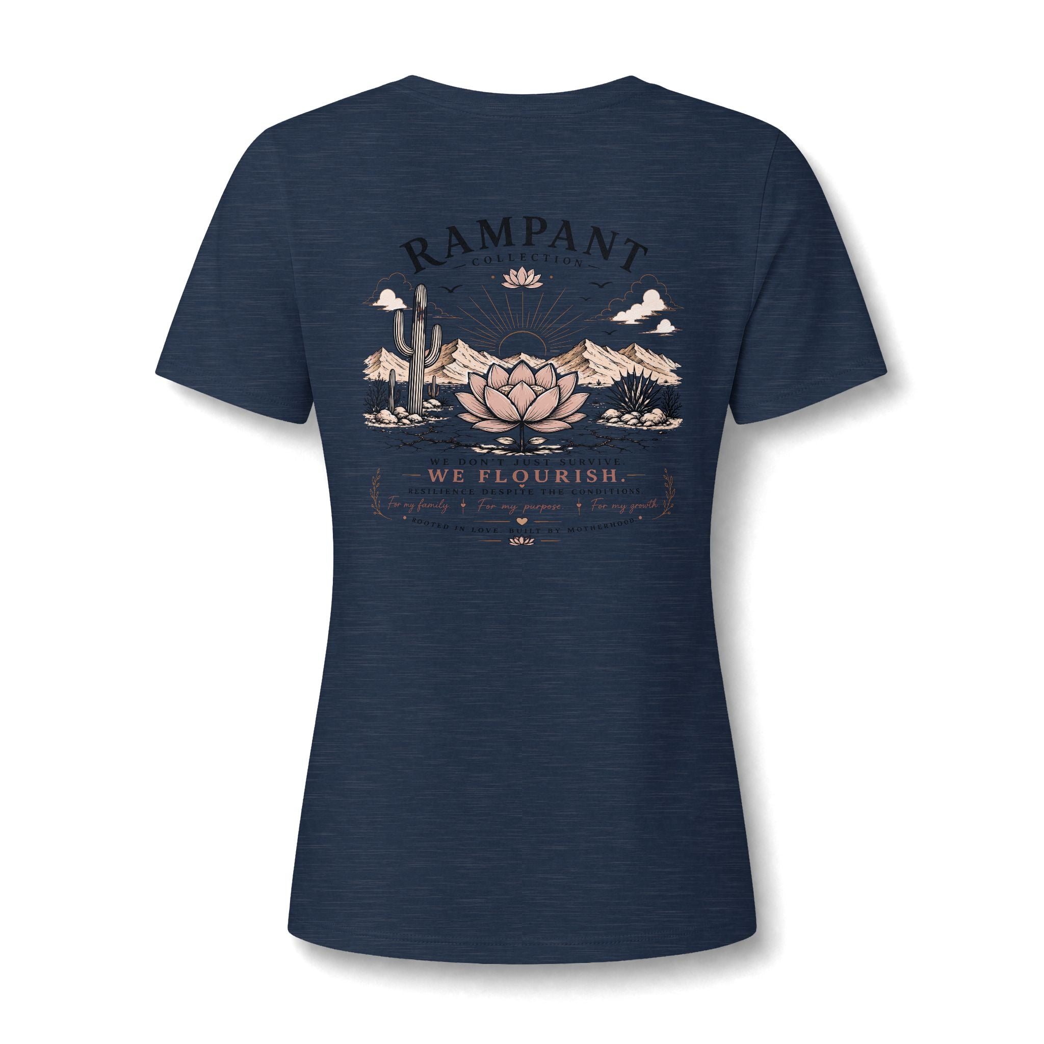 Women's Relaxed V-Neck Tee — Lightweight Heather Cotton Blend
