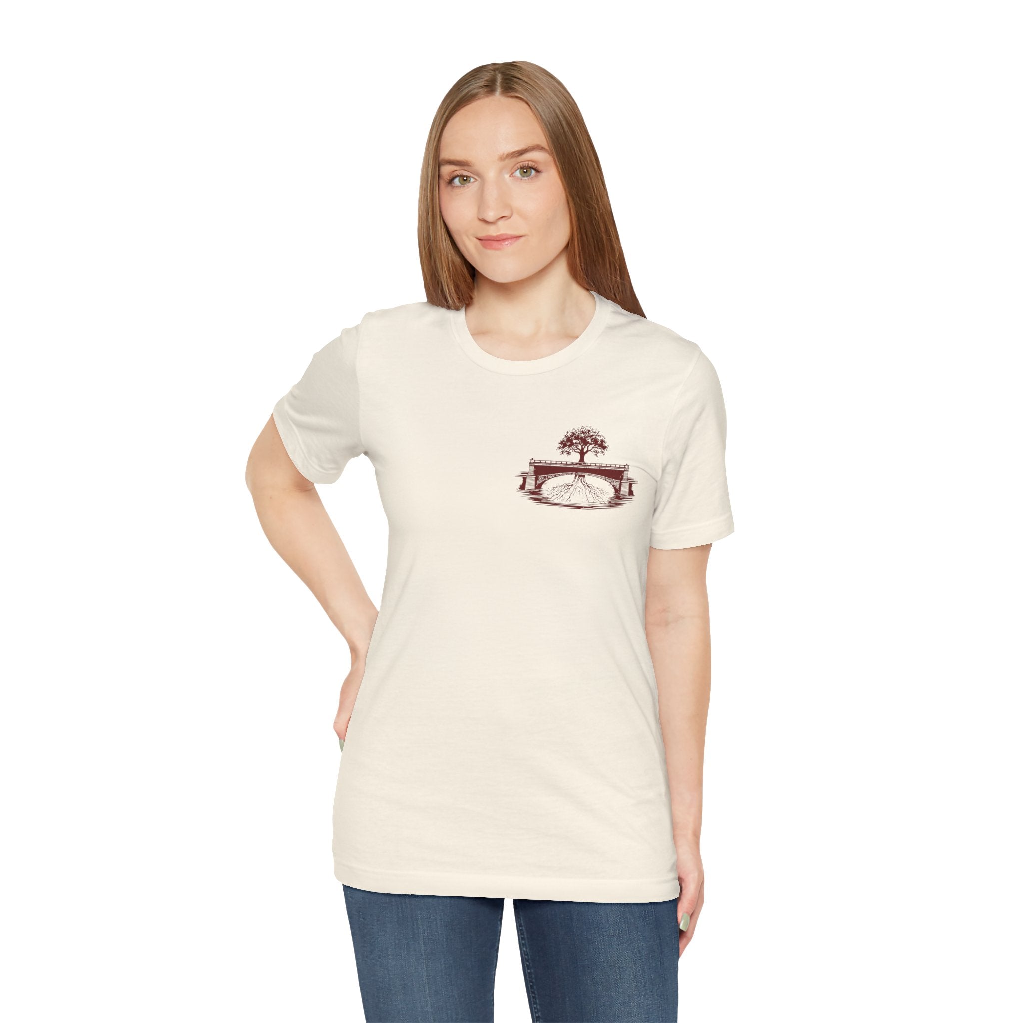 Oversized Rampant Tree Logo T‑Shirt — Vintage Nature Graphic Tee