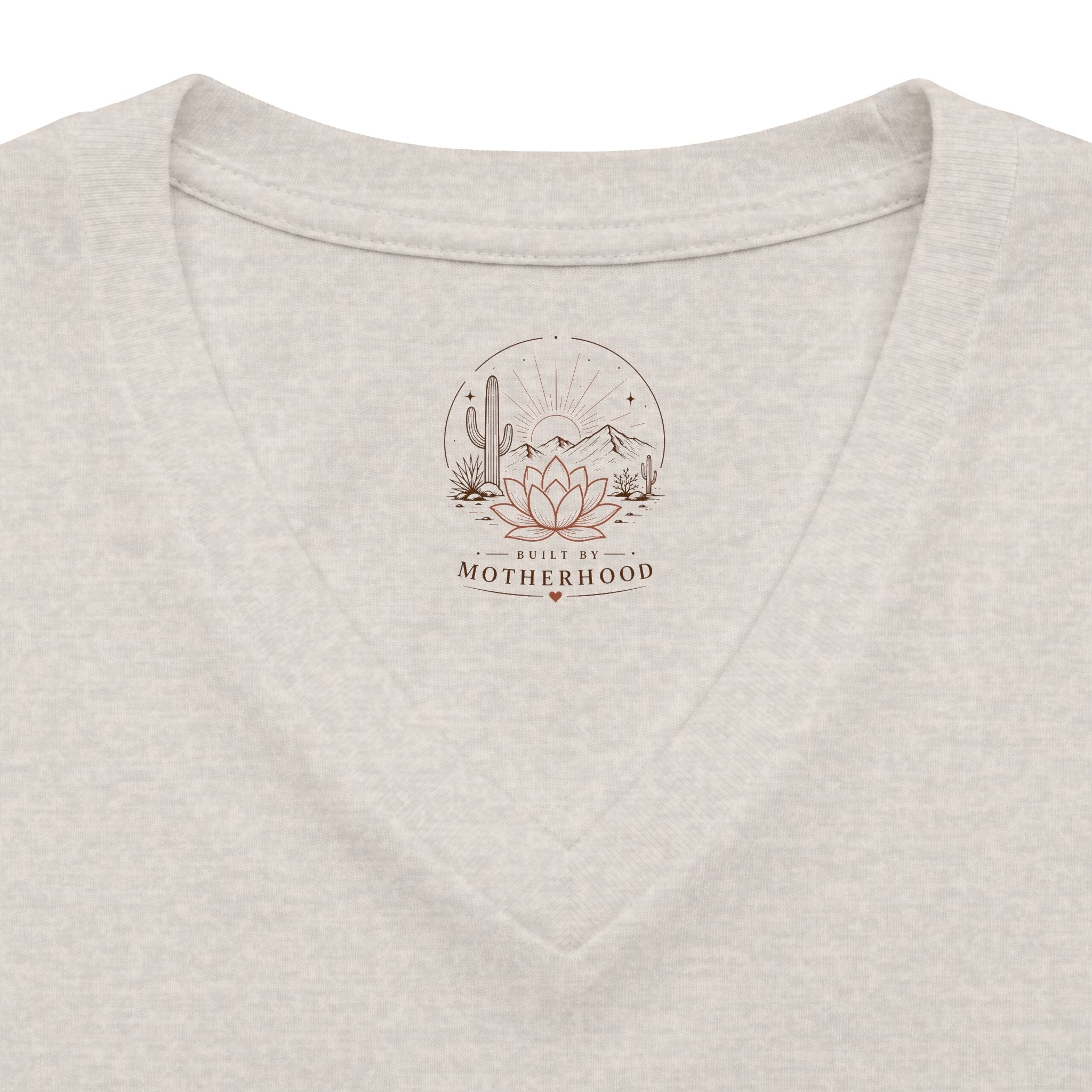 Women's Relaxed V-Neck Tee — Lightweight Heather Cotton Blend