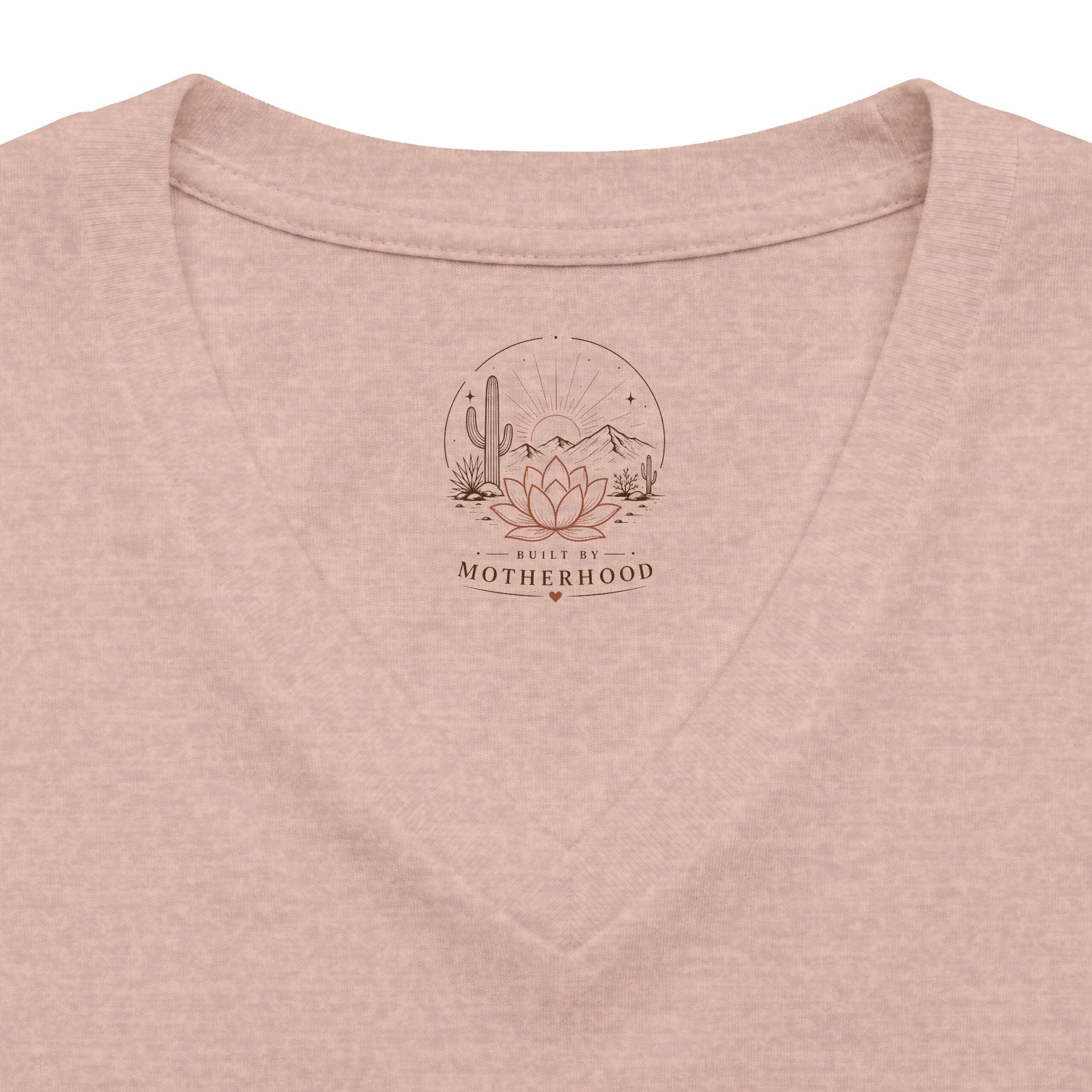 Women's Relaxed V-Neck Tee — Lightweight Heather Cotton Blend
