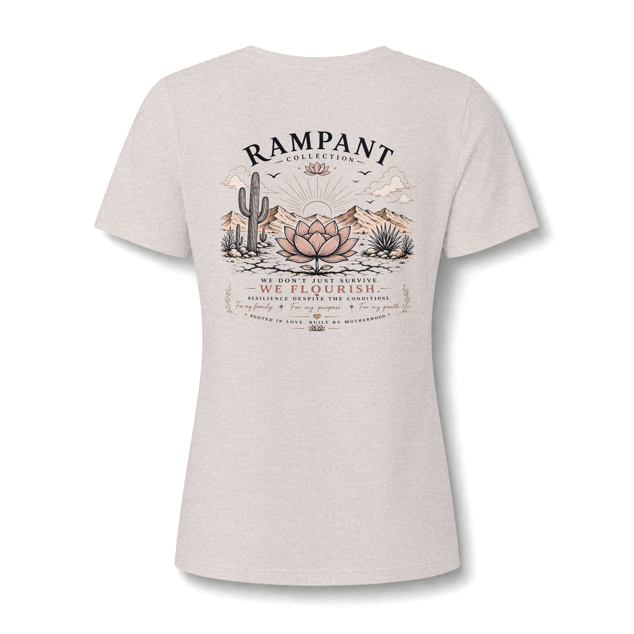Women's Relaxed V-Neck Tee — Lightweight Heather Cotton Blend
