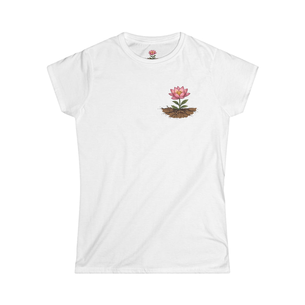 Rampant Lotus Tee — Women's Floral Resilience Graphic T-Shirt