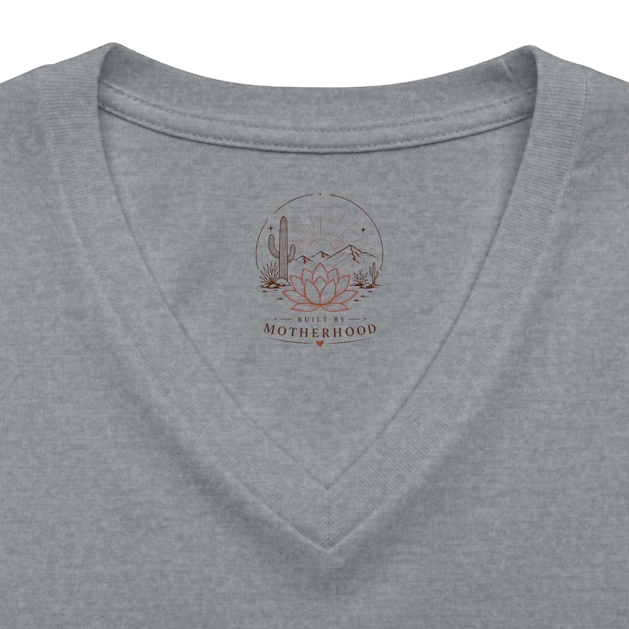 Women's Relaxed V-Neck Tee — Lightweight Heather Cotton Blend