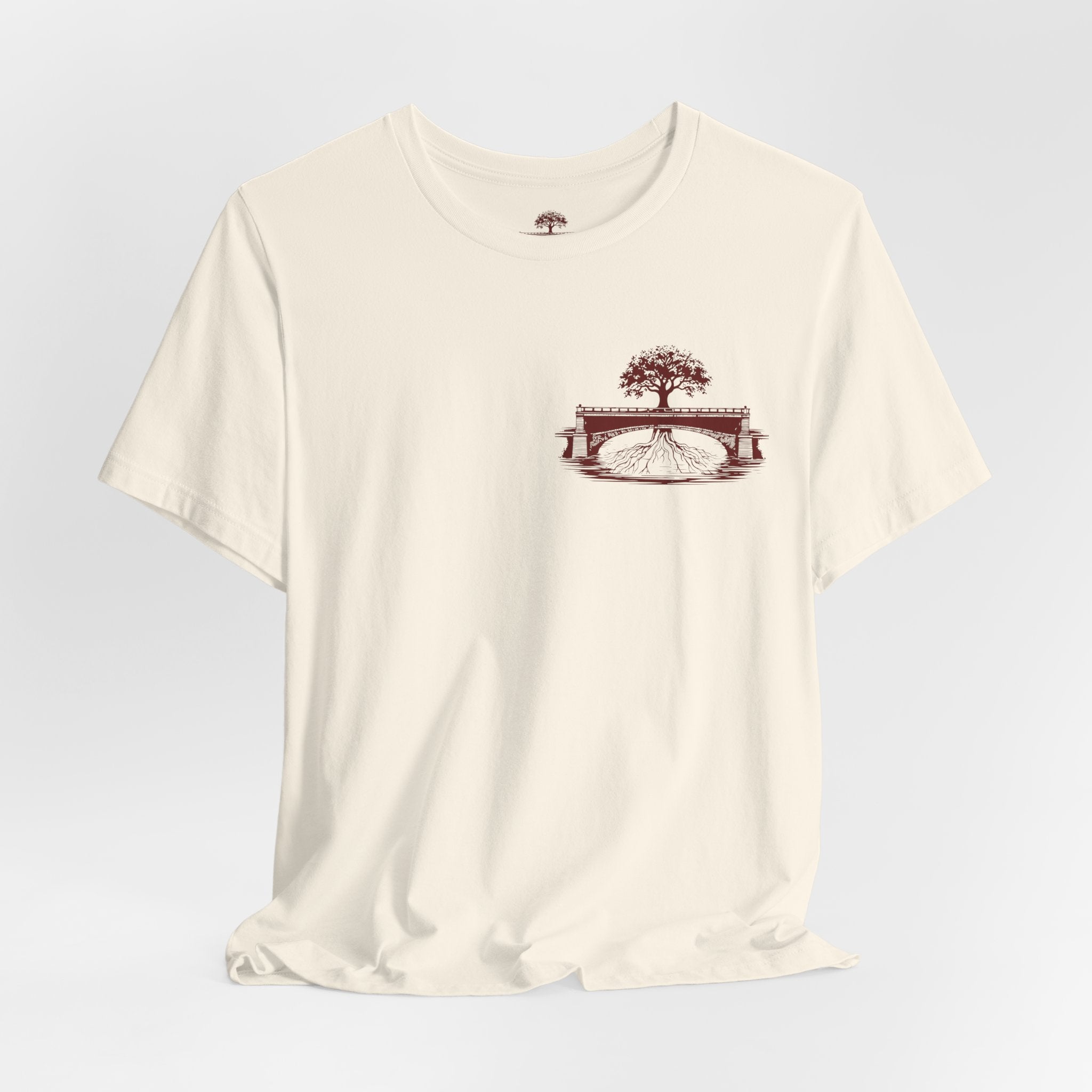 Oversized Rampant Tree Logo T‑Shirt — Vintage Nature Graphic Tee