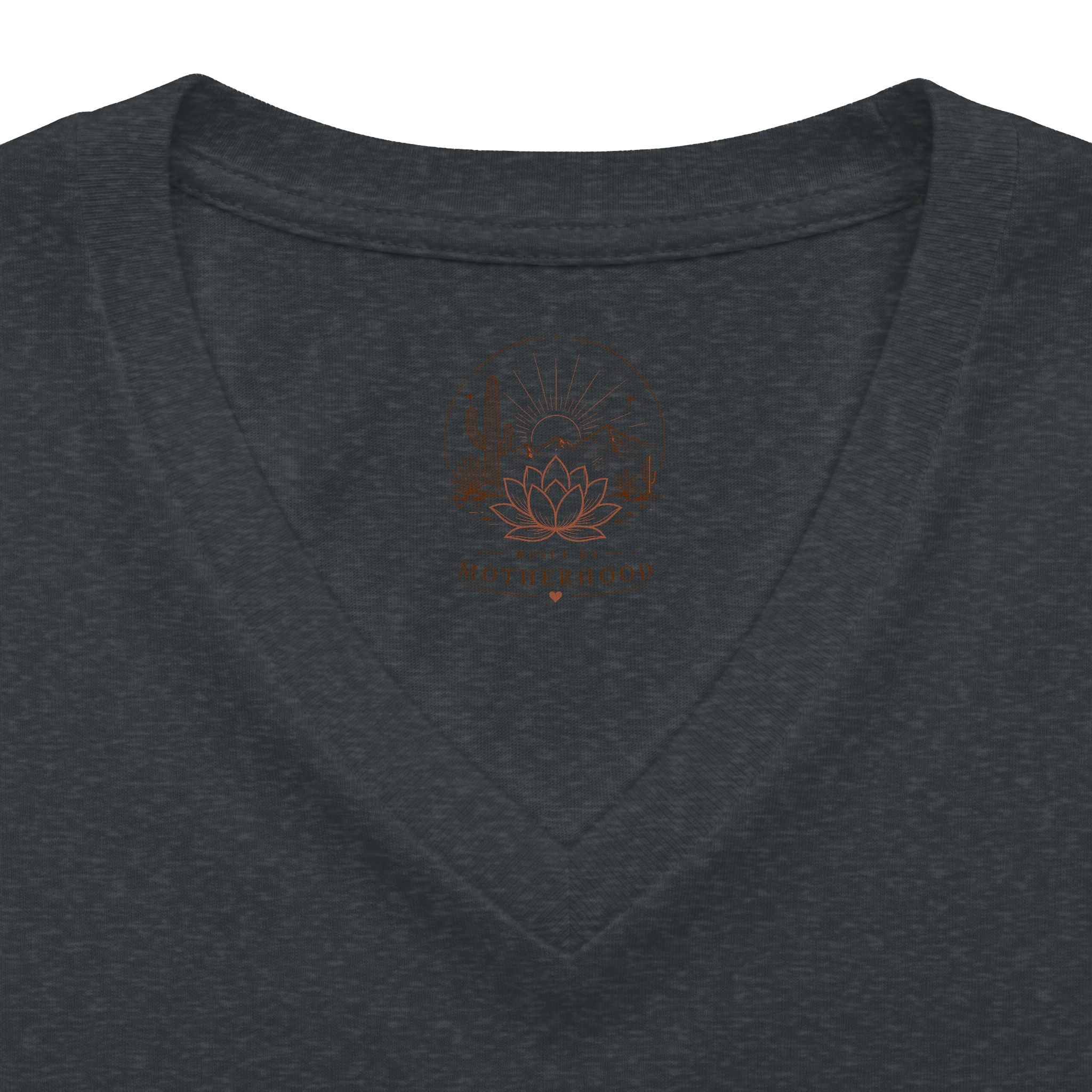 Women's Relaxed V-Neck Tee — Lightweight Heather Cotton Blend