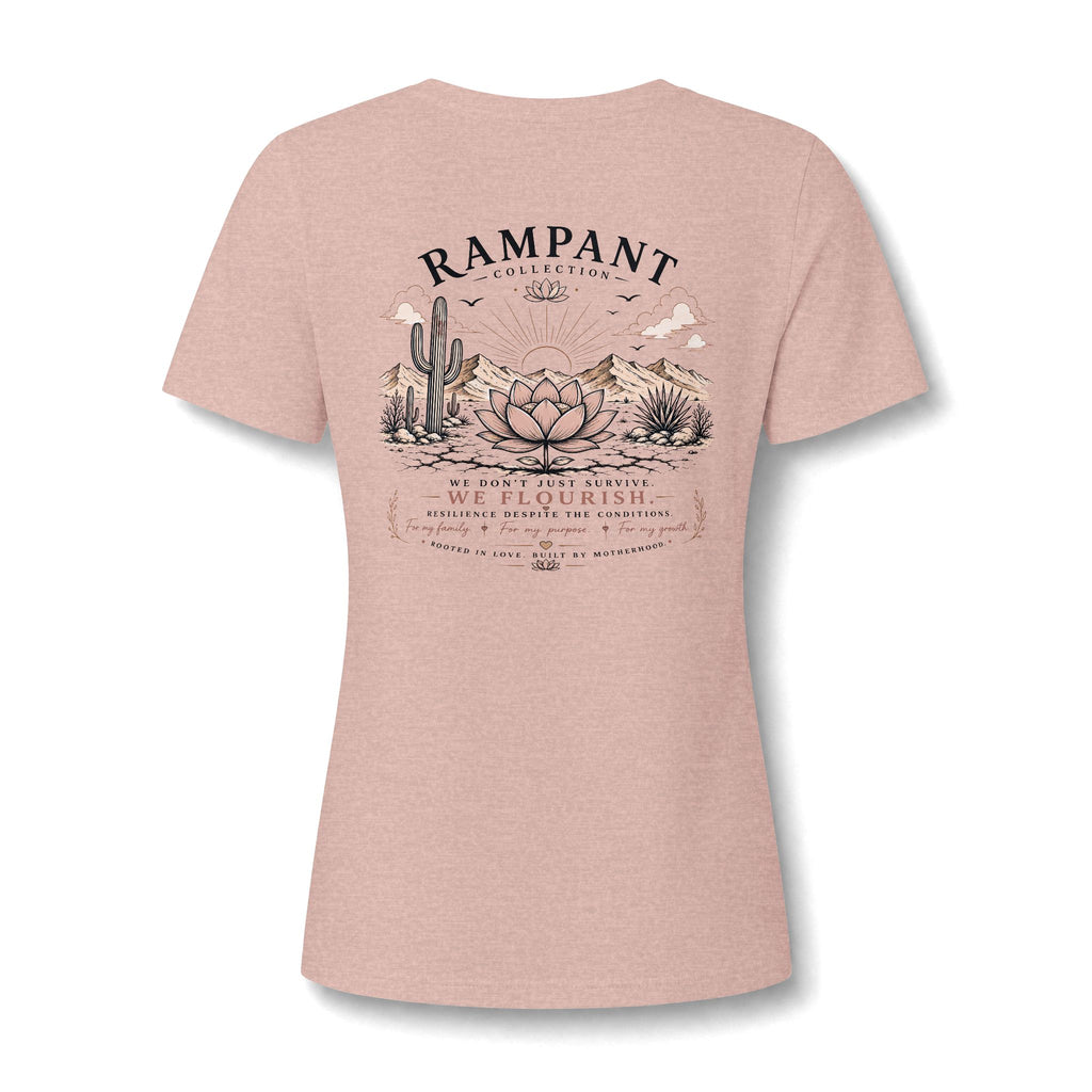 Women's Relaxed V-Neck Tee — Lightweight Heather Cotton Blend