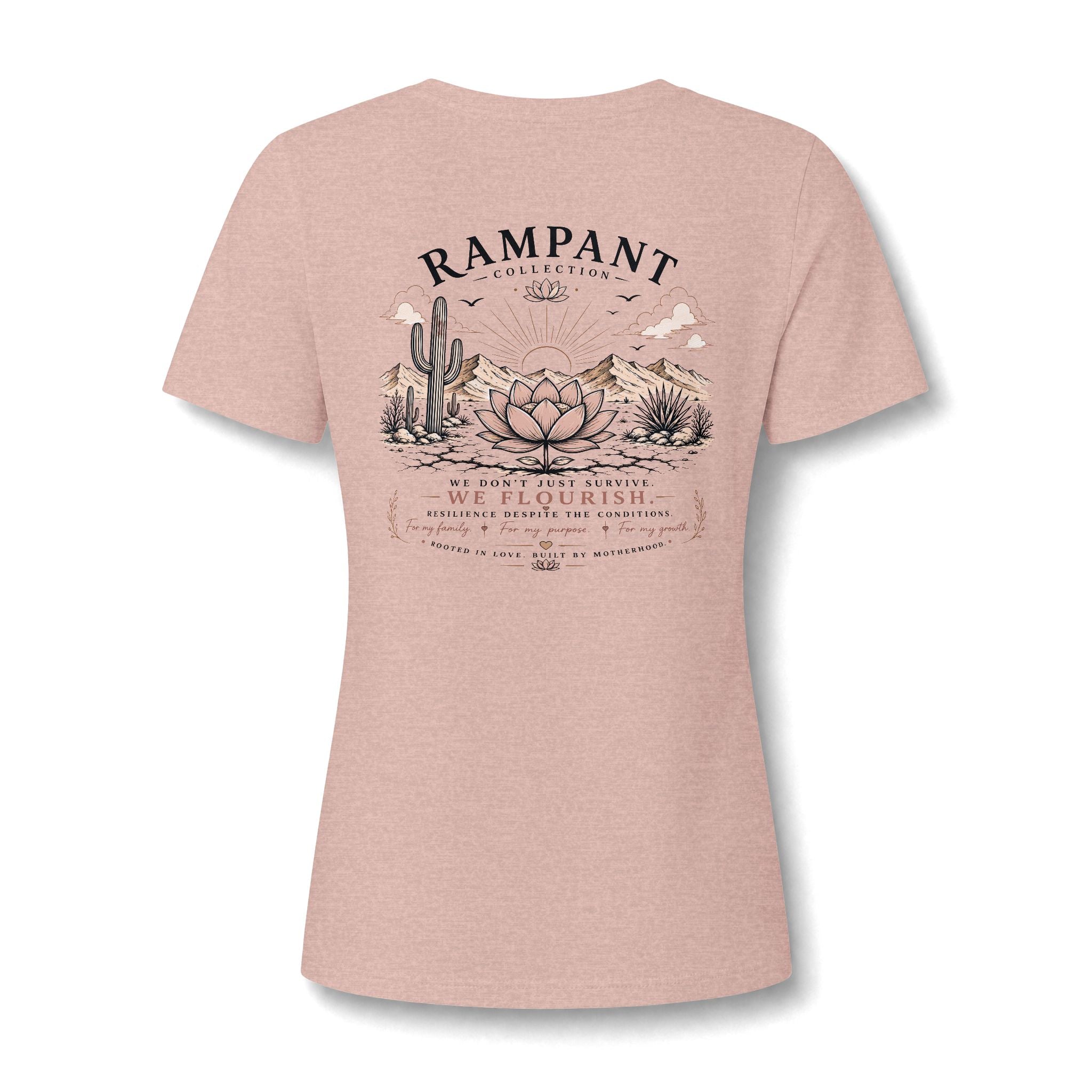 Women's Relaxed V-Neck Tee — Lightweight Heather Cotton Blend
